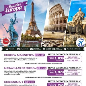 ¡Explora Europa a través de nuestros emocionantes tours!
